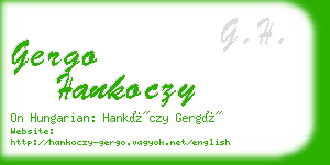 gergo hankoczy business card